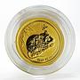 Australia 15 dollars Year of the Mouse Lunar Series II gold coin 2008