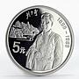 China 5 yuan 1st Premier Chou En-Lai proof silver coin 1993