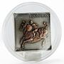 Mongolia 500 togrog Leonardo Da Vinci Sculpture The Equestrian silver coin 2005