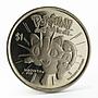 Niue 1 dollar Pokemon Meowth copper-nickel coin 2001