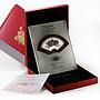 Cook Islands 5 dollars The Magnificent Peony Flower colored silver coin 2008
