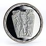 Egypt 5 pounds Decorative Vase Depicting Punishment Scene proof silver coin 1993