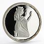 Egypt 5 pounds Queen Nefretari wife of Ramses II proof silver coin 1994