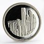 Egypt 5 pounds Ancient ruins proof silver coin 1994