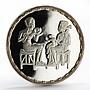 Egypt 5 pounds Akhnaton and family proof silver coin 1994