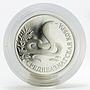 Russia 1 ruble Red Book Central Asian Cobra proof silver coin 1994