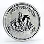 Australia 1 Dollar Year of the Goat Lunar Series I silver coin 2003