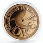 Sealand 2 1/2 dollars ORCA Whale proof bronze coin 1994