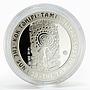 Kazakhstan 500 tenge Petroglyphs Sun God proof silver coin 2000