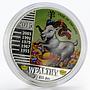 Congo 240 francs Year of Goat Wealthy Lunar Calendar silver coin 2015