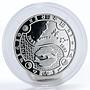 Gabon 1000 francs Zodiac Pisces proof silver coin 2014