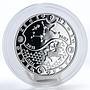 Gabon 1000 francs Zodiac Sagittarius proof silver coin 2014