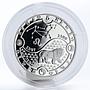 Gabon 1000 francs Zodiac Leo proof silver coin 2014