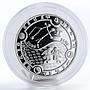 Gabon 1000 francs Zodiac Gemini proof silver coin 2014
