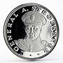 Paraguay 150 guaranies General Alfredo Stroessner silver coin 1972