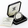 Suriname 50 guilders 35th Anniversary of Centrale Bank proof silver coin 1992