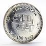 Morocco 100 dirhams Opening of Rabat Mint silver coin 1987