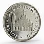 Paraguay 150 guaranies Holy Trinity Church silver coin 1975