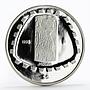 Mexico 5 pesos Animal Jaguar Sculpture proof silver coin 1998