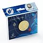 Azerbaijan 1 manat Diving European Games in Baku copper-nickel coin 2015