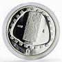 Mexico 5 pesos Animal Jaguar Sculpture proof silver coin 1998