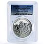 Mexico 5 Pesos Paso De La Muerte Man and His Horse PR68 PCGS silver coin 2000
