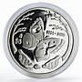 Mexico 5 pesos Millennium series Butterfly proof silver coin 2000