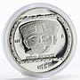 Mexico 5 pesos Precolombina series Sculpture Caaita Sonaiente silver coin 1993