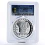 Mexico 5 pesos Baasero Efigie God of Rain PR69 PCGS silver coin 1993