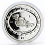 Mexico 5 pesos Jugador de Pelota proof silver coin 1997