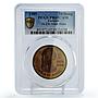 Vietnam 20 dong 100th Anniversary Birth of Ho Chi Minh PR65 PCGS brass coin 1989