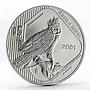 Mexico 5 pesos Crowned Harpy Eagle Aguila Arpia silver coin 2001