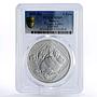 Mexico 5 pesos Endangered Wildlife Volcano Rabbit MS69 PCGSsilver coin 2001