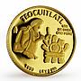 Mexico 1/20 onza Native Working Gold Melting Teocuitlatl proof Au coin 1999