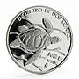 Mexico 5 pesos Pacific Ridley Sea Turtle proof silver coin 1994