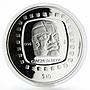Mexico 10 pesos Olmec series Cabeza Olmeca silver coin 1996