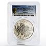 Macau 100 patacas Year of the Monkey PR-69 PCGS silver coin 1980