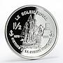 France 1 1/2 euro Le Soleil Royal Ship Clipper proof silver coin 2004