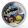 Congo 50 francs Fish Marine Life Protection colored proof silver coin 2000