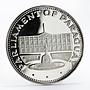 Paraguay 150 guaranies Parliament Building silver proof coin 1975