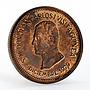 Equatorial Guinea 5000 bipkwele Juan Carlos Royalty Visit proof copper coin 1979