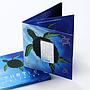 Australia 1 dollar Turtle Dreaming Series silver rectangular 1 oz coin 2008