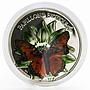 Cameroun 1000 francs Charaxes Fournierae butterfly colored silver coin 2011