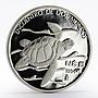 Mexico 5 pesos Pacific Ridley Sea Turtle proof silver coin 1994