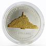 Nauru 10 dollars France Le Mont Saint Michel Architecture silver coin 2006