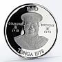 Tonga 2 pa'anga FAO 60th Birthday Animals and Grains proof silver coin 1978