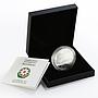 Azerbaijan 5 manat Baku - Tbilisi - Kars Railway Railroad Train silver coin 2015