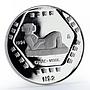 Mexico 2 pesos Olmec Series Chaac-Mool proof silver coin 1994