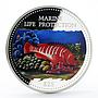 Cook Islands 25 dollars Marine Life Multicolor Fish colored proof silver 2000