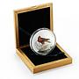 Mongolia 5000 togrog Aquila Rapax Steppe Eagle colored proof silver coin 2007